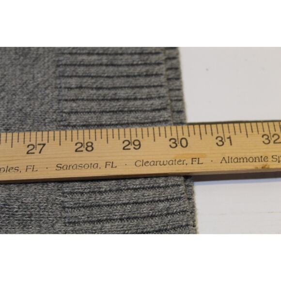 American Eagle Men's XXL Gray Color Block 1/4 Button Mock Neck Sweater Pullover - Picture 11 of 13